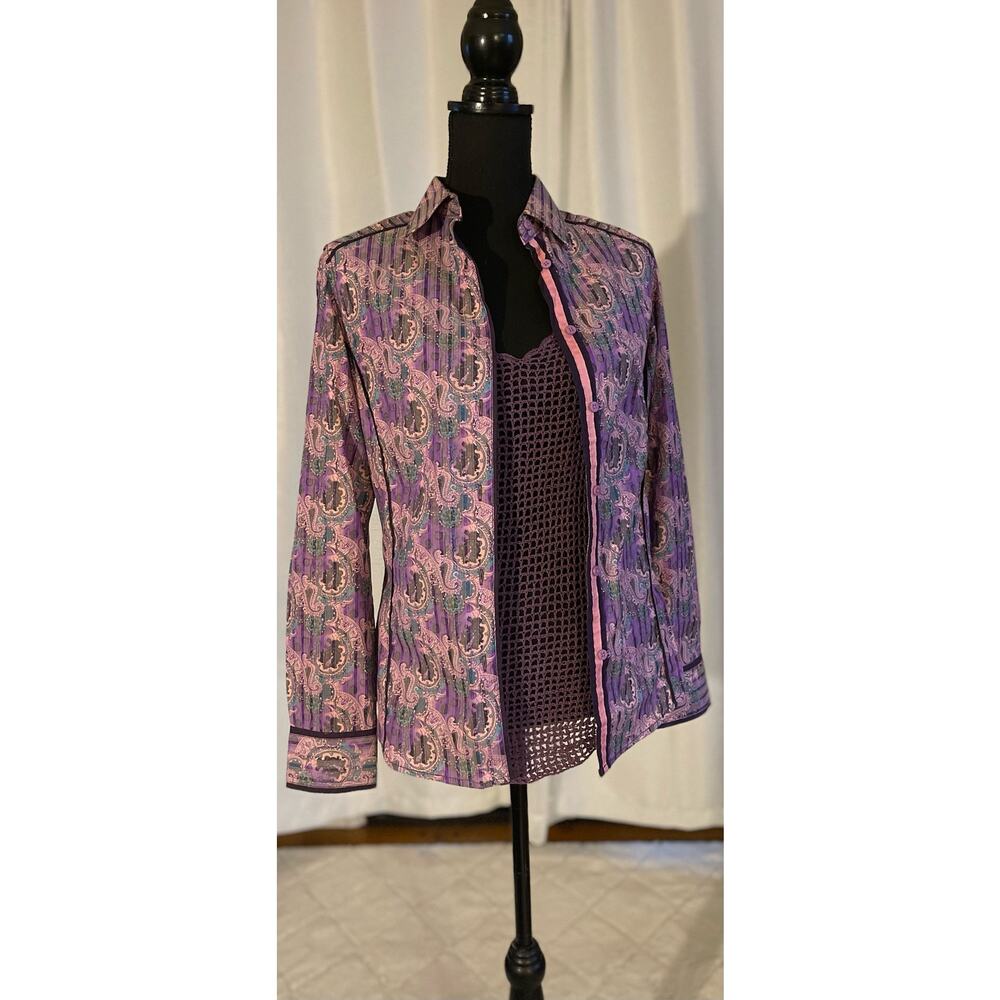 Platini Jeans Cougar Paisley Western Shirt